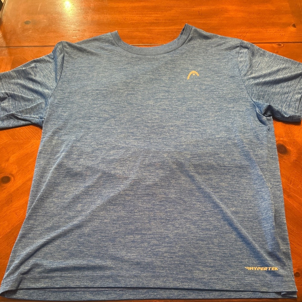Head Performance Shirt Mens Large Blue Excellent Hypertek Short Sleeve Tee